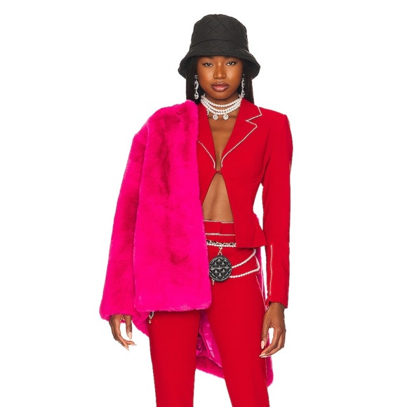 NWT Lovers + Friends Zoe Faux Fur Coat - Picture 11 of 14